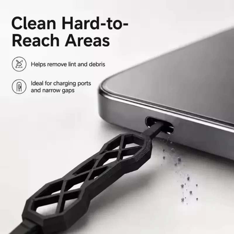 1/10個入り 3Dプリント製 ポータブル充電ポートクリーナ - Heels のレビューと価格