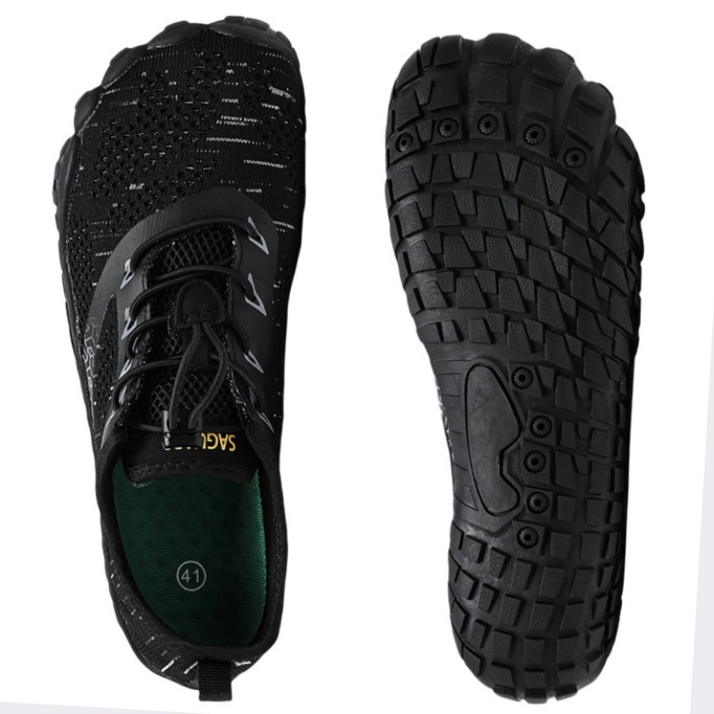 男性トレイルランニングシューズミニマリスト裸足ワイド幅ジムト - Wide Toe Box Running Sneakers のレビューと価格