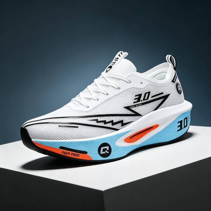 メンズ カラーブロック ランニングスニーカー、紐で締め上げる - Breathable Mesh Athletic Shoes のレビューと価格