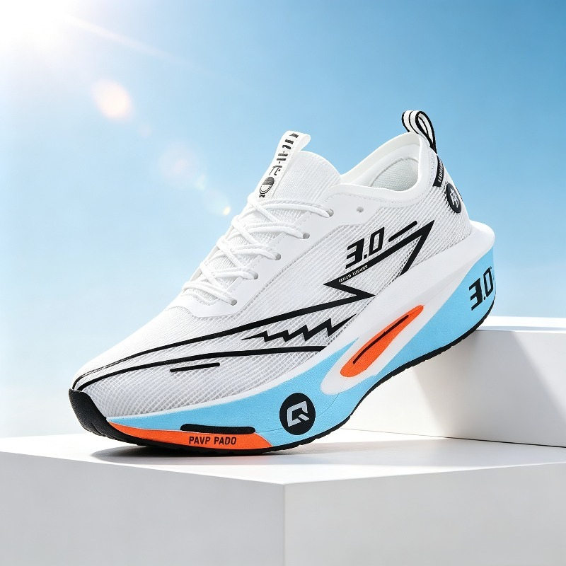 メンズ カラーブロック ランニングスニーカー、紐で締め上げる - Breathable Mesh Athletic Shoes のレビューと価格