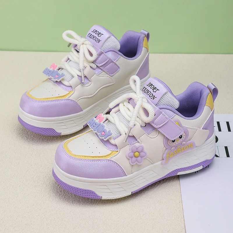 子供用ローラースケート、男の子・女の子向け、レザー製、2つの - Women'S Shoes のレビューと価格